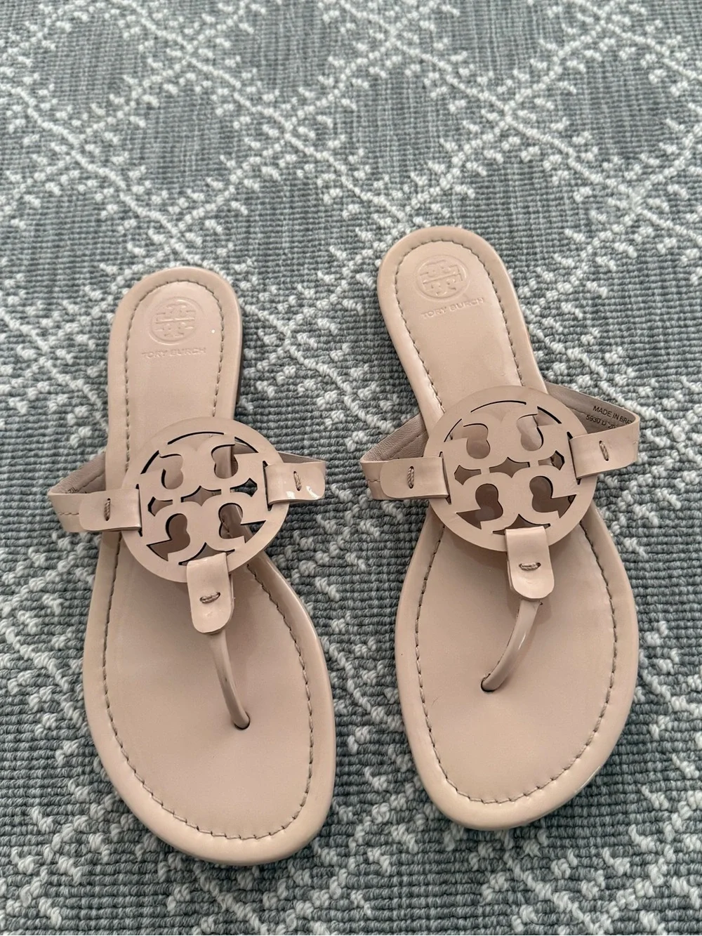 Tory Burch miller sandal size 8.5 color sea shell pink - Picture 1 of 9
